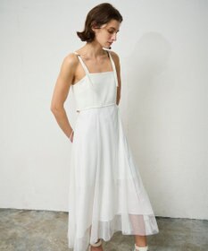 GRACE CONTINENTAL メッシュコンビキャミワンピース