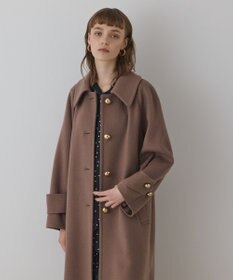 GRACE CONTINENTAL ウールカシミヤリバーコート