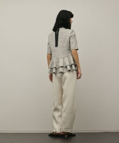 GRACE CONTINENTAL ペプラムツイードジャケット