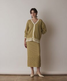 GRACE CONTINENTAL メッシュタイトニットスカート