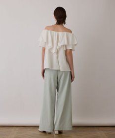 GRACE CONTINENTAL ストレッチワイドパンツ