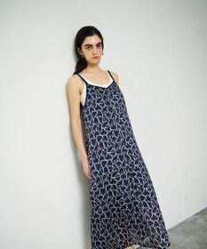 GRACE CONTINENTAL ラインハートキャミワンピース