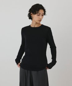 GRACE CONTINENTAL シルクベアカットトップ ブラック
