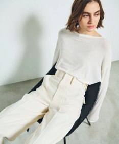 GRACE CONTINENTAL ロゴ刺繍カットトップ