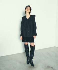 グレースコンチネンタル ダイアグラム ウールパイルスカート