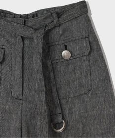 GRACE CONTINENTAL リネンデニムライクパンツ