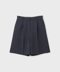 archivio ストライプショートパンツ グレー CAMBIO パンツ mp12074- ヒッコリーストライプショートパンツ