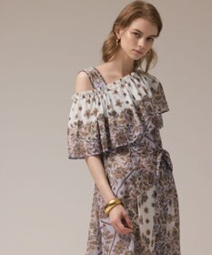 GRACE CONTINENTAL マルチWAYシフォンワンピース
