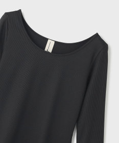 GRACE CONTINENTAL テレコボートネックトップ