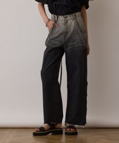 GRACE CONTINENTAL サス付zipデニムパンツ