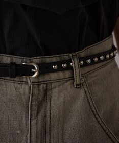 GRACE CONTINENTAL サス付zipデニムパンツ