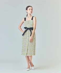 GRACE CONTINENTAL チュールヤーンツイードワンピース