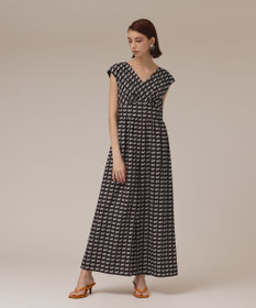 GRACE CONTINENTAL ホースプリントサロペット ブラック