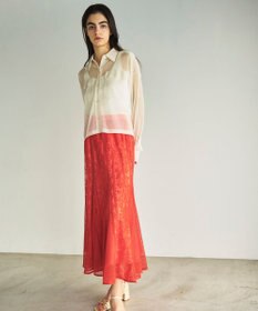 GRACE CONTINENTAL フレア刺繍スカート