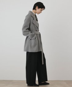 GRACE CONTINENTAL カシミヤ混リバーコート
