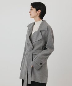 GRACE CONTINENTAL カシミヤ混リバーコート