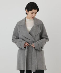 GRACE CONTINENTAL カシミヤ混リバーコート