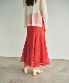 GRACE CONTINENTAL フレア刺繍スカート