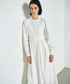 GRACE CONTINENTAL 刺繍シャツワンピース