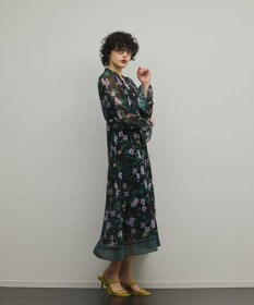 GRACE CONTINENTAL ドロストティアードフレアワンピース