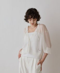 GRACE CONTINENTAL シアージョーゼットカーディガン