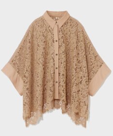 GRACE CONTINENTAL レースポンチョシャツ