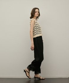 GRACE CONTINENTAL ドロストクロップドパンツ