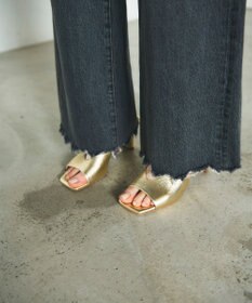 GRACE CONTINENTAL ルーズフレアデニムパンツ