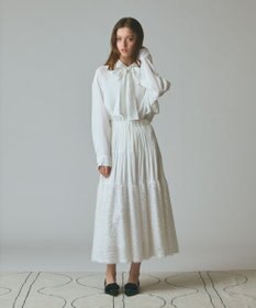 GRACE CONTINENTAL フェザージャガードコンビスカート