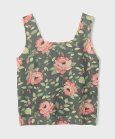 GRACE CONTINENTAL ローズプリントニットトップ