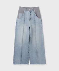 GRACE CONTINENTAL コンビデニムワイドパンツ