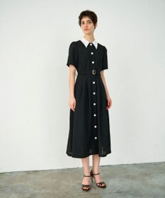 GRACE CONTINENTAL シアーチェックシャツワンピース