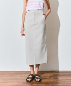 GRACE CONTINENTAL ジャージペンシルスカート ベージュ