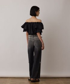 GRACE CONTINENTAL サス付zipデニムパンツ