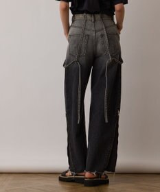 GRACE CONTINENTAL サス付zipデニムパンツ