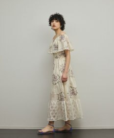GRACE CONTINENTAL レースコンビクロスステッチワンピース