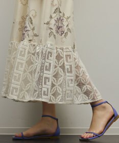 GRACE CONTINENTAL レースコンビクロスステッチワンピース
