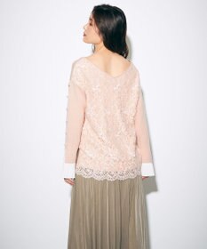GRACE CONTINENTAL  アンゴラパールニット　トップス アンゴラタック袖ニットトップ / GRACE CONTINENTAL | GRACE