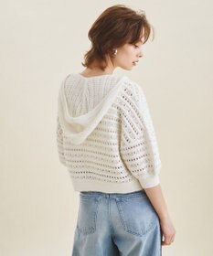 GRACE CONTINENTAL クリアビジューパーカー