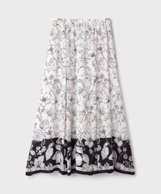 GRACE CONTINENTAL フルーツフラワープリントスカート