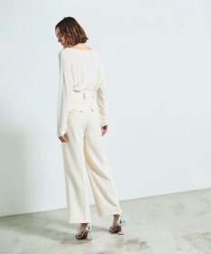 GRACE CONTINENTAL ロゴ刺繍カットトップ