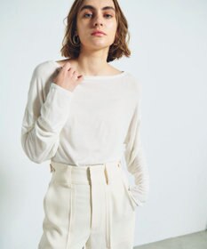 GRACE CONTINENTAL ロゴ刺繍カットトップ