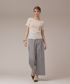 GRACE CONTINENTAL フロッキーチュールカットトップ