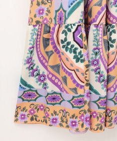 GRACE CONTINENTAL パネルプリントティアードワンピース