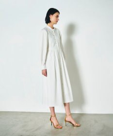 GRACE CONTINENTAL 刺繍シャツワンピース