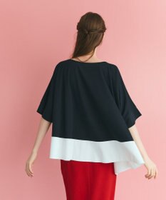 GRACE CONTINENTAL バイカラーアシメトップ