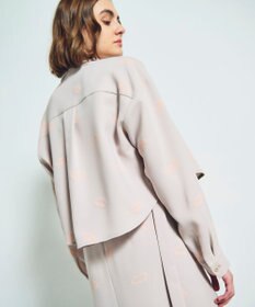 GRACE CONTINENTAL リップモチーフショートシャツ