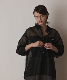 GRACE CONTINENTAL メッシュオーバーシャツ