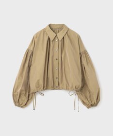 ENFOLD タフタギャザーシャツ ホワイト フリーサイズ ENFOLD(エンフォルド)｜TIERED GATHER SHIRT/シャツ/ホワイト の