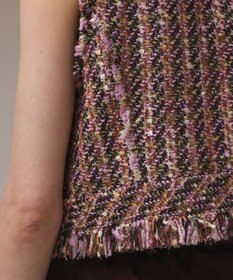 GRACE CONTINENTAL コンパクトツイードベスト